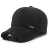 Gorra para Hombre en Otoño e Invierno, a Prueba de Frío y Cálida, Adecuada para Personas de Mediana Edad y Mayores, Gorra de Béisbol con Visera, Gorra de Algodón a Prueba de Viento para Proteger los Oídos en Viajes al Aire Libre