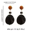 E15408 Pendientes multicolores estilo retro Hong Kong transfronterizos, tachuelas geométricas de resina de color contrastante de moda, pendientes exquisitos y elegantes para mujer