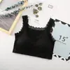 Ropa Interior Femenina Antideslizante de Encaje Encaje Espalda Hermosa Base Recogida Almohadilla Gruesa para el Pecho Envoltura del Pecho Sin Tirantes Femenina Comercio Exterior