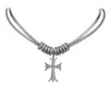 Collar con Colgante de Cruz de Diamantes Completos de Doble Capa para Hombres y Mujeres, Moderno, Genial, Lujo Ligero, Nicho, Gama Alta, Hip-Hop, Accesorio Versátil para Sudadera