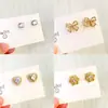 Pendientes de Tachuela de Moissanita Súper Brillantes, Estilo Ins, Lindos y Elegantes, Set de Pendientes Delicado y Compacto, Joyería de Oreja al por Mayor