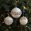 Nuevas Bolas de Navidad de Espuma con Purpurina y Lentejuelas, Adornos para Árbol de Navidad, Bolas Colgantes Crackle, Decoraciones Colgantes Decorativas