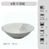 Conjunto de Louça de Cerâmica Floral Esmaltada Estilo Japonês: Tigelas de Arroz, Tigelas de Macarrão, Pratos, Pratos de Peixe, Conjunto de Tigela e Prato para Uso Doméstico, Disponível para Atacado