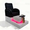 Sofá para Manicura y Pedicura Transfronterizo con Luz Ambiental Silla Sauna Sofá Tina para Pies Cama de Pedicura Salón de Belleza Silla de Salón
