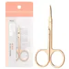 Maquillaje de belleza tijeras para cejas herramientas de belleza tijeras para cejas de acero inoxidable unas tijeras tijeras para doble párpado tijeras pequeñas chapadas en oro