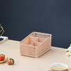 Caja de Almacenamiento de Escritorio Plástico Imitación Ratán Hogar Control Remoto Artículos Varios Tocador Caja de Cosméticos Dormitorio Estudiante Caja Organizadora