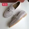 Mocasines LP sin etiqueta para mujer Piel Genuina Slip-on Zapatos Casuales Gamuza Guisantes Planos Planos Británicos Cómodos