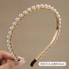 Diadema de Perlas para Mujer, Diadema Fina de Perlas Artificiales Prensadas, Versátil Diadema Elegante tipo Hada al por Mayor