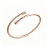 Pulsera de Cable de Acero de Titanio para Mujer, Pulsera de Acero Inoxidable de Venta Caliente Transfronteriza, Diseño Abierto Ajustable, Joyería de Exportación al por Mayor