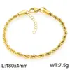 Venta Directa del Fabricante de Dongguan Joyería Simple Transfronteriza Estilo Ins Pulsera de Acero de Titanio Chapada en Oro de 18 Quilates para Hombres y Mujeres