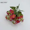 Flores de seda de margarita artificial de 5 pétalos y 19 cabezas, ramo de girasol multicolor, arreglo floral para el hogar, decoración de boda, flores artificiales