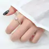 Anillo de zircón de estrella de seis puntas, creativo y moderno, con un toque de alta gama estilo ins, anillo único y hermoso en forma de estrella para el dedo índice