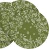 Temu verano transfronterizo nuevo ramas de flores y hojas estilo chino bola de flores mantel redondo de lino diseño de restaurante impermeable y aislamiento térmico