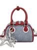 Bolsas de Alta Gama Transfronterizas para Mujer Verano 2025 Nueva Moda Bolso Cruzado Estilo Coreano Mezclilla Popular Bolso Bowling