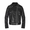 Chaqueta de cuero estilo americano para calle, doble cremallera, ajustable, tipo biker, para hombre y mujer, nuevo abrigo corto versátil de otoño, corte ajustado