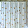 Cortina de Ducha Arco Círculo de Café Impermeable Antimoho a Prueba de Humedad Tela para Cortina de Baño con Ganchos Se Puede Surtir en Lote