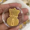 Shuibeike Mesmo Estilo Ouro Puro 2mg Riqueza Princesa Por Favor Fique Rica Riqueza Adesivo de Celular Presente Promocional Atacado