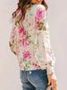 2024 Transfronterizo Europa y Estados Unidos TEMU Xiyin Venta Caliente Principios de Otoño Nueva Camisa Casual Suelta de Manga Larga con Cuello Redondo Estampada para Mujer