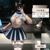 Barato porrista fútbol chica sexy lencería femenina juego de rol conjunto de uniforme coqueto 1636
