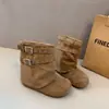 Novas Botas de Cano Curto de Outono Estilo Western com Fivela para Mulheres Baixas, 2026 Botas Versáteis Curtas com Salto Interno Aumentador de Altura e Solado Grosso