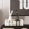 Bandeja de Urso Violento Galvanizada Porta-Objetos Ornamentos Luxo Leve Sala de Estar Entrada Armário de Sapatos Decoração de Casa Presente de Inauguração
