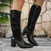 Botas Altas de Tacón para Mujer Nuevo Diseño Elegantes 2026 Tallas Grandes para Pantorrilla Ancha Botas de Otoño/Invierno Botas de Tacón
