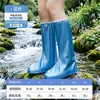 Cobre-sapatos à Prova de Chuva, Tubo Alto PVC Espessado Resistente ao Desgaste Ciclismo Exterior Impermeável Antiderrapante Portátil Cobre-sapatos de Chuva, Venda por Atacado do Fabricante