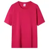 Comércio Exterior Transfronteiriço Camiseta Lisa de Manga Curta Masculina e Feminina Gola Redonda Branca Lisa Edição Leve Camisa Publicitária Camisa Cultural Roupa de Trabalho Verde Militar