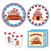 Mm005 Set de Fiesta Carnaval Cumpleaños Hb Bandera Banner 8 Personas Set de 4 Piezas Plato de Papel Vaso de Papel de Seda
