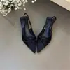 Sandalias de Tacón Alto Cerradas Estilo Francés, Zapatos de Hada, Nuevo Modelo Primavera y Otoño 2026, Tacón Fino, Lazo, Sandalias Elegantes de Punta