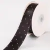 Fita de bolinhas finas 25mm38mm, fita de cetim de bolinhas, material para acessório de cabelo laço feito à mão, fita para acessório de sapato, roupa e chapéu