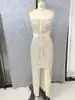 Vestido largo de tirantes strapless con lentejuelas transfronterizo europeo y americano para mujer, sexy ajustado, vestido de fiesta