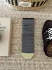 Calcetines retro de estilo universitario a rayas hasta la mitad de la pantorrilla para mujer, calcetines de algodón estilo coreano para otoño e invierno, calcetines apilados sin costuras de bloqueo de color