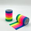 Cinta de algodón fluorescente UV para cine y televisión, decoración para presentaciones escénicas, pegatinas decorativas hechas a mano DIY, alta adhesividad, resistente al desgaste, cinta luminosa