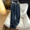 Ropa para Mujer Tallas Grandes 200/ 150kg Pantalones de Mezclilla Cintura Alta Ajustados Casuales Sueltos Ajustados Acampanados 3378