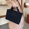 Bolsa de feltro atacado em estoque LOGOTIPO imprimível compras grande capacidade moda versátil tote bolsa de armazenamento bolsa de feltro