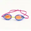Gafas de natación del fabricante en stock, adecuadas para competiciones y entrenamiento, con un marco pequeño, diseñadas para adultos, con propiedades antivaho e impermeables, y que ofrecen alta transparencia y rendimiento antivaho para la natación de velocidad