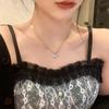 Collar para Mujer, Diseño de Nicho Estilo Ins, Cadena Versátil para Clavícula, Accesorio con Colgante de Perla, Venta al por Mayor, No se Desvanece