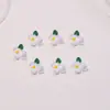 Flores Pequenas de Margarida, Acessórios para Unhas com Flores Frescas de Jasmim, Peças Pequenas de Resina Tridimensionais, Brincos DIY, Decorações de Unhas Vestíveis