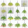 Flores Artificiais Amazon Eucalipto Buquê de Chá Plantas Verdes Varanda Externa Decoração de Casa Gipsofila Buquê Pequeno Margaridas