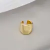 Clip de oreja de estilo frío Ins, esmalte retro, clip de oreja irregular de lujo ligero, aretes calientes transfronterizos europeos y americanos