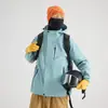 Conjunto de Chaqueta Tres en Uno para Hombre 0.05kg Chaqueta de Montañismo Gruesa de Forro Polar Desmontable para Mujer Abrigo Impermeable a Prueba de Viento Completamente Sellado por Calor