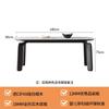 Mesa de comedor rectangular de madera maciza, mesa de comedor y combinación de sillas de madera de cera blanca para el hogar, plato de roca, mesa de comedor para apartamento pequeño sencilla nórdica