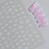 Pegatinas para Uñas con Diseño de Moño Pintadas a Mano Finas y Resistentes Clásicas Versátiles Mariposa Recortable Pegatinas para Uñas de Moño Joyería Dh676