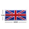 Nuevo Parche de Tela Bordado con Bandera Británica y Union Jack, Etiqueta con Insignia de Velcro para Brazo, Ropa Transfronteriza Temu