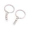Anillos de Llave de 4 Colores de 28 mm, Populares Anillos de Hierro Hechos a Mano para Bricolaje, Cadenas Redondas, Accesorios para Llaveros de Venta Caliente