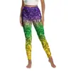 Carnaval de Pantalones de Mujer Transfronterizos Primavera 2026 Máscara Dorada Impresión Digital 3D Pantalones de Yoga Mallas Deportivas