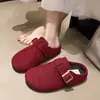 Sandalias Birkenstock retro casual estilo bosque de suela gruesa para mujer, nueva colección otoño/invierno 2026, zuecos sin cordones de suela gruesa con diseño de punta cerrada