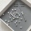 Prata Quebrada, Alguns Gramas de Contas Quadradas de Prata Grossa Banhada a Cobre, Contas Espaçadoras, Material para Pulseira, Colar, Acessórios com Contas Feitos à Mão para DIY