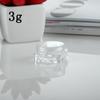 Caja de crema de fondo cuadrado 3g5g subembalaje cosmético crema botella vacía caja de subembalaje botella de muestra pequeña